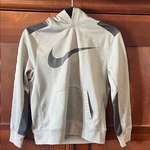 Nike Gray Hoodie with Black Accents